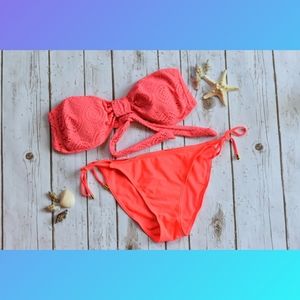 💖Forever 21 xhilaration Lace Bikini Set Size M/XL